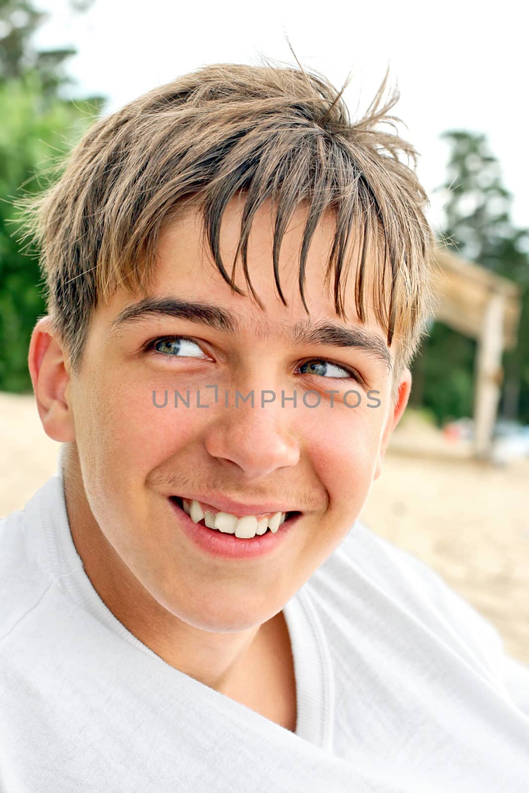 teenager portrait on the beach