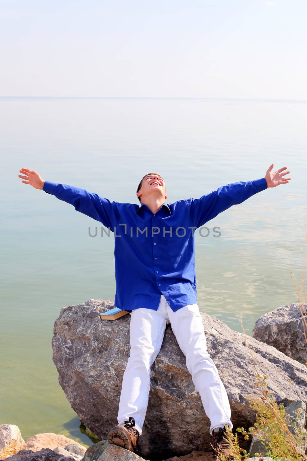 happy young man by sabphoto