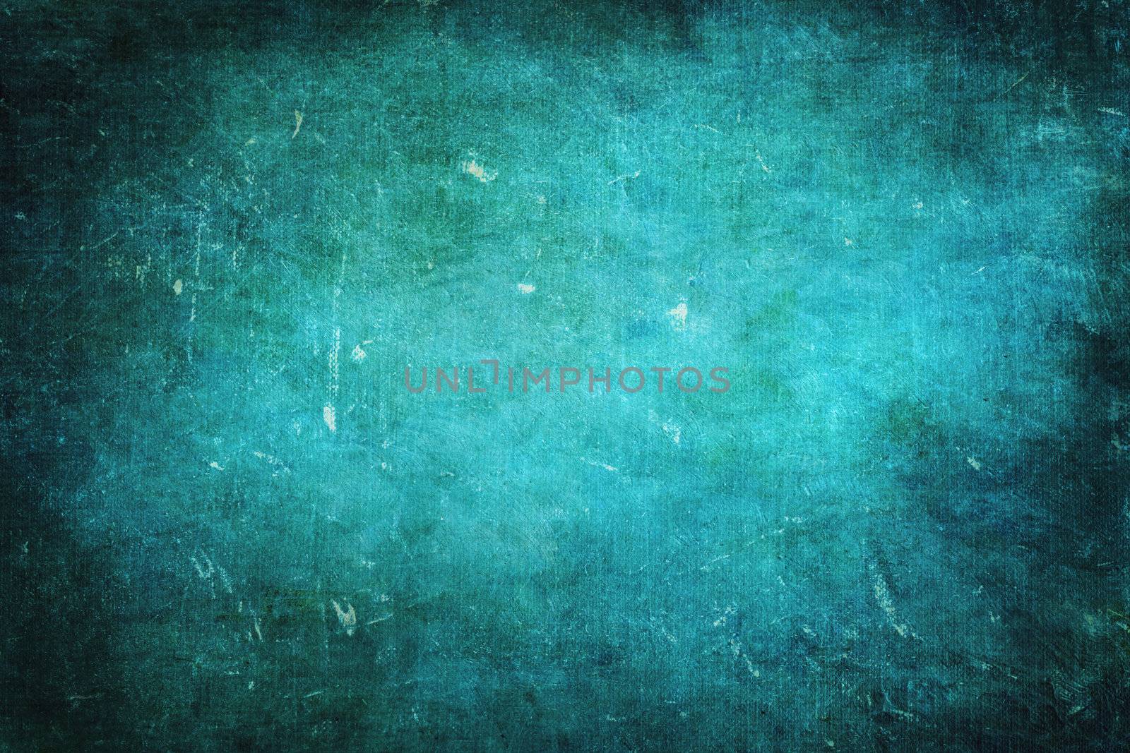 Bluish green colored grunge texture or background with space for text or image 
