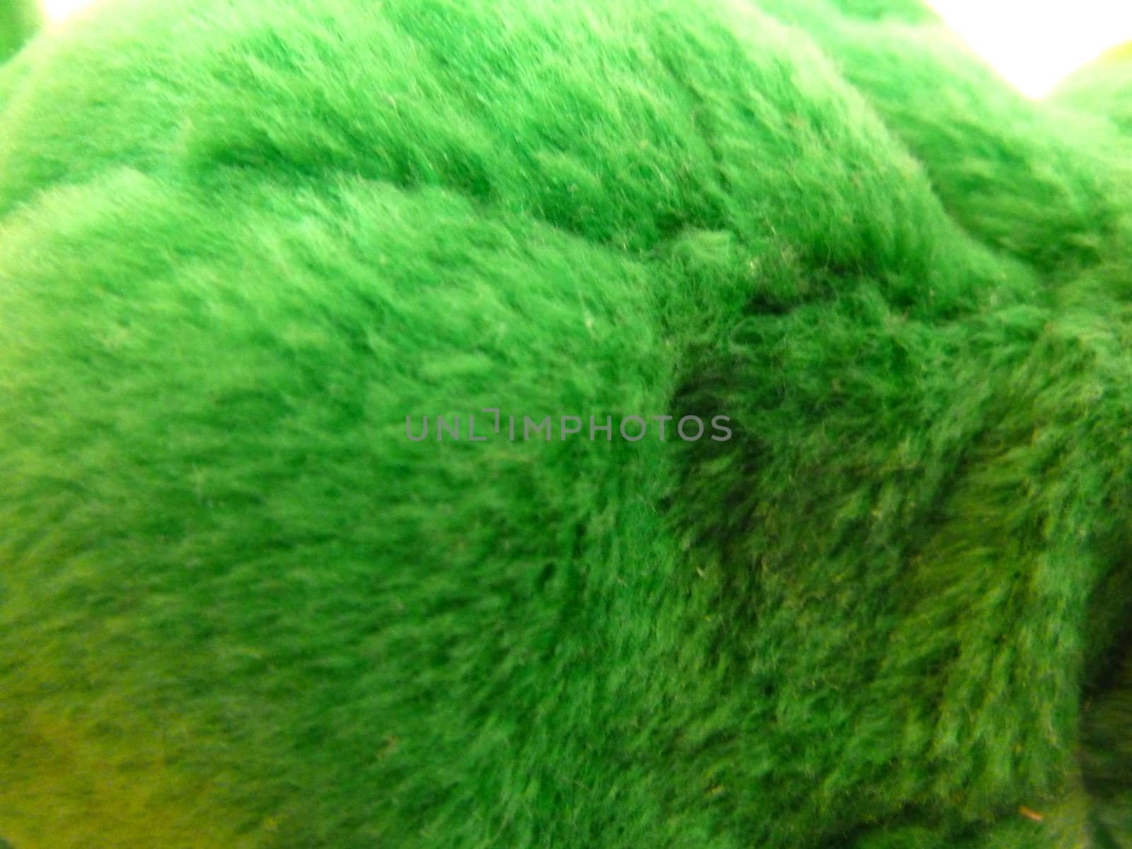 bright green fur as a background