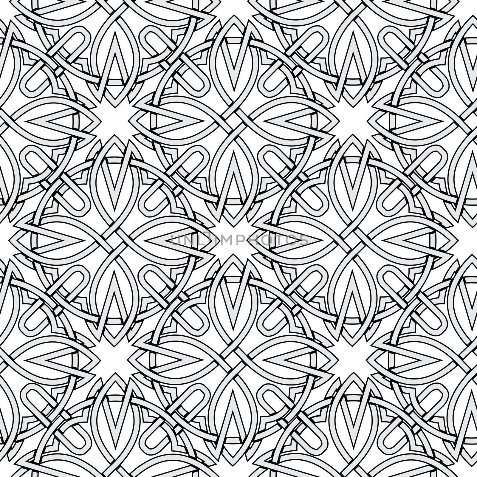 seamless background from Celtic ornaments by pzRomashka