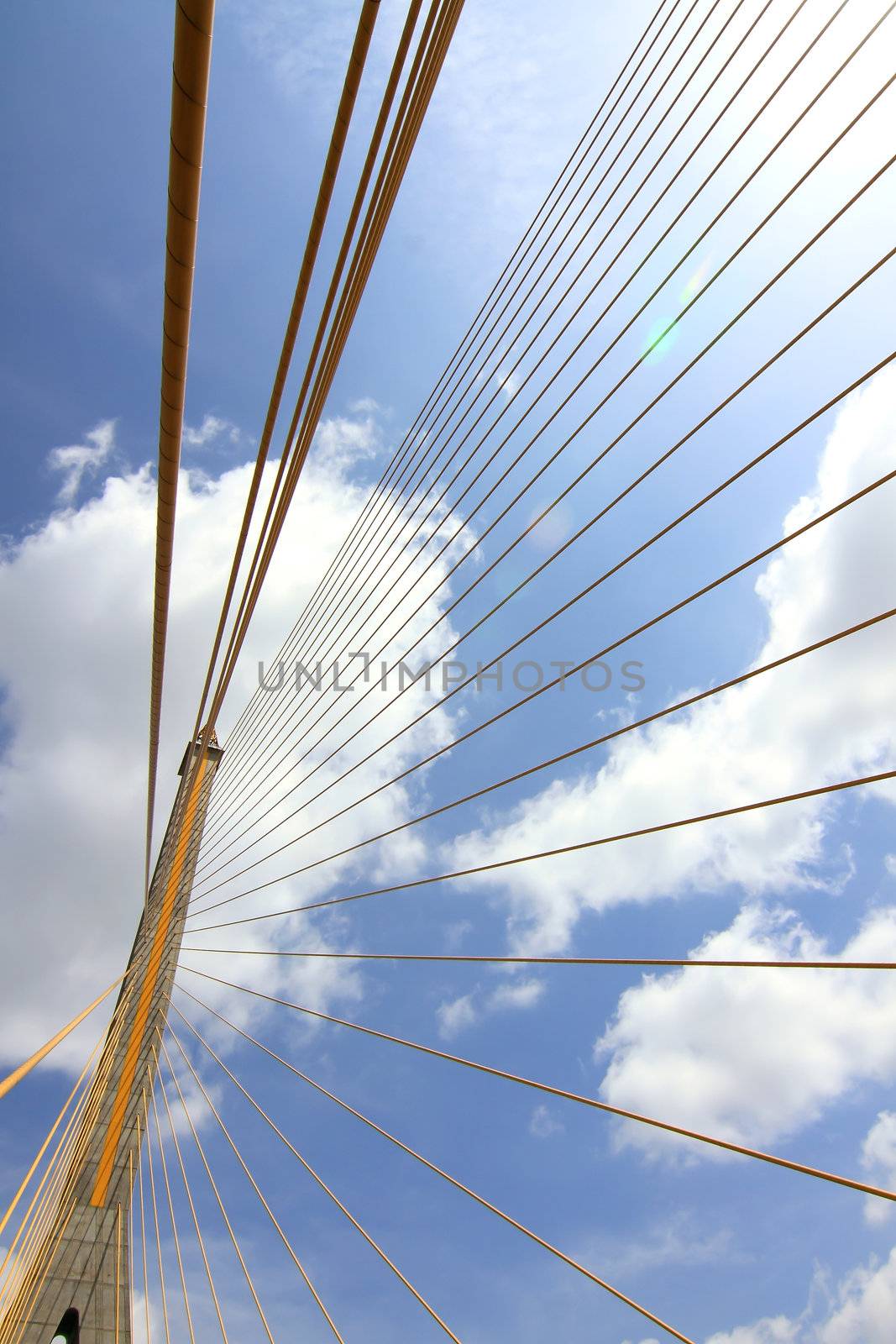 Mega sling Bridge,Rama 8, in bangkok Thailand