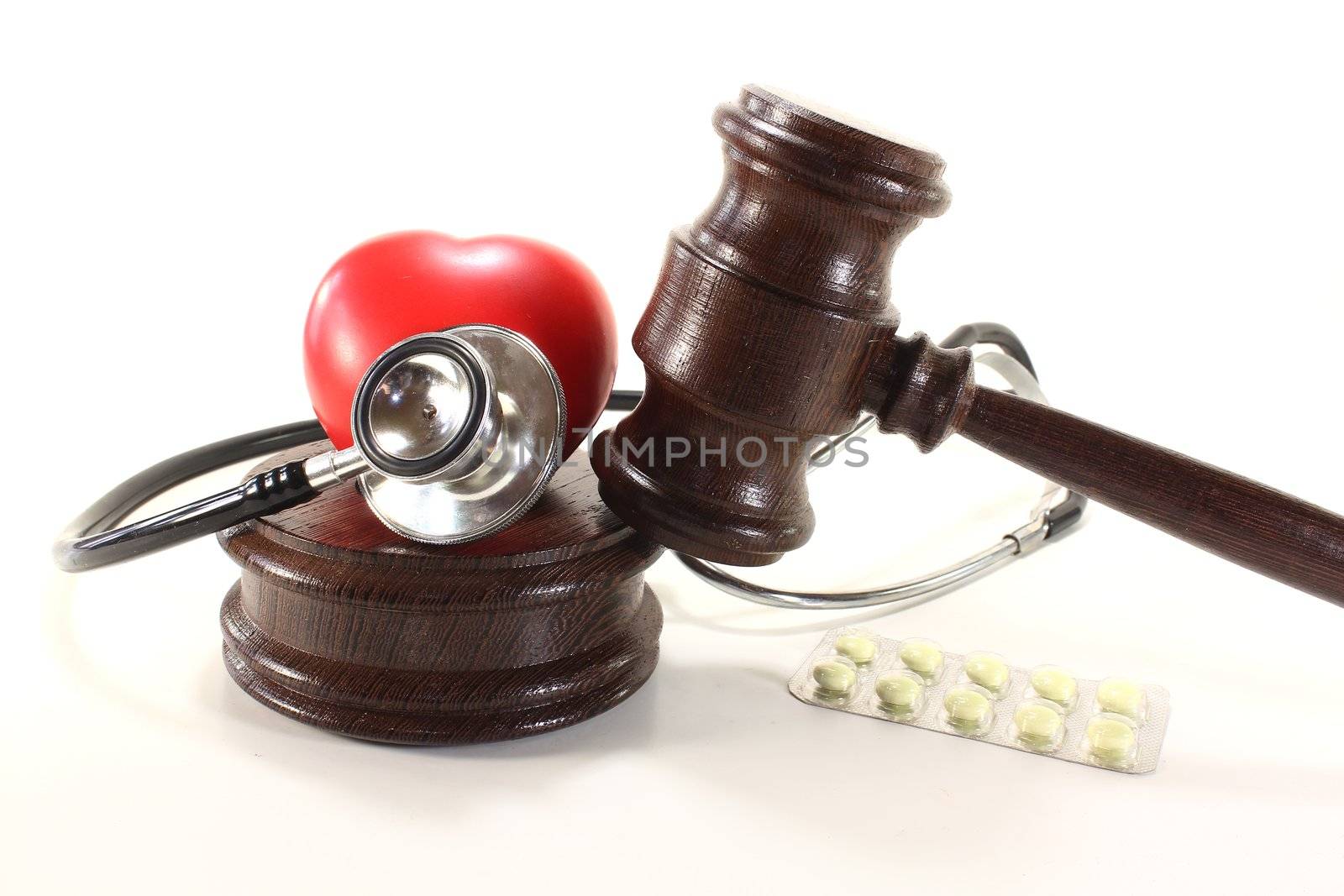 Medical law with stethoscope by discovery