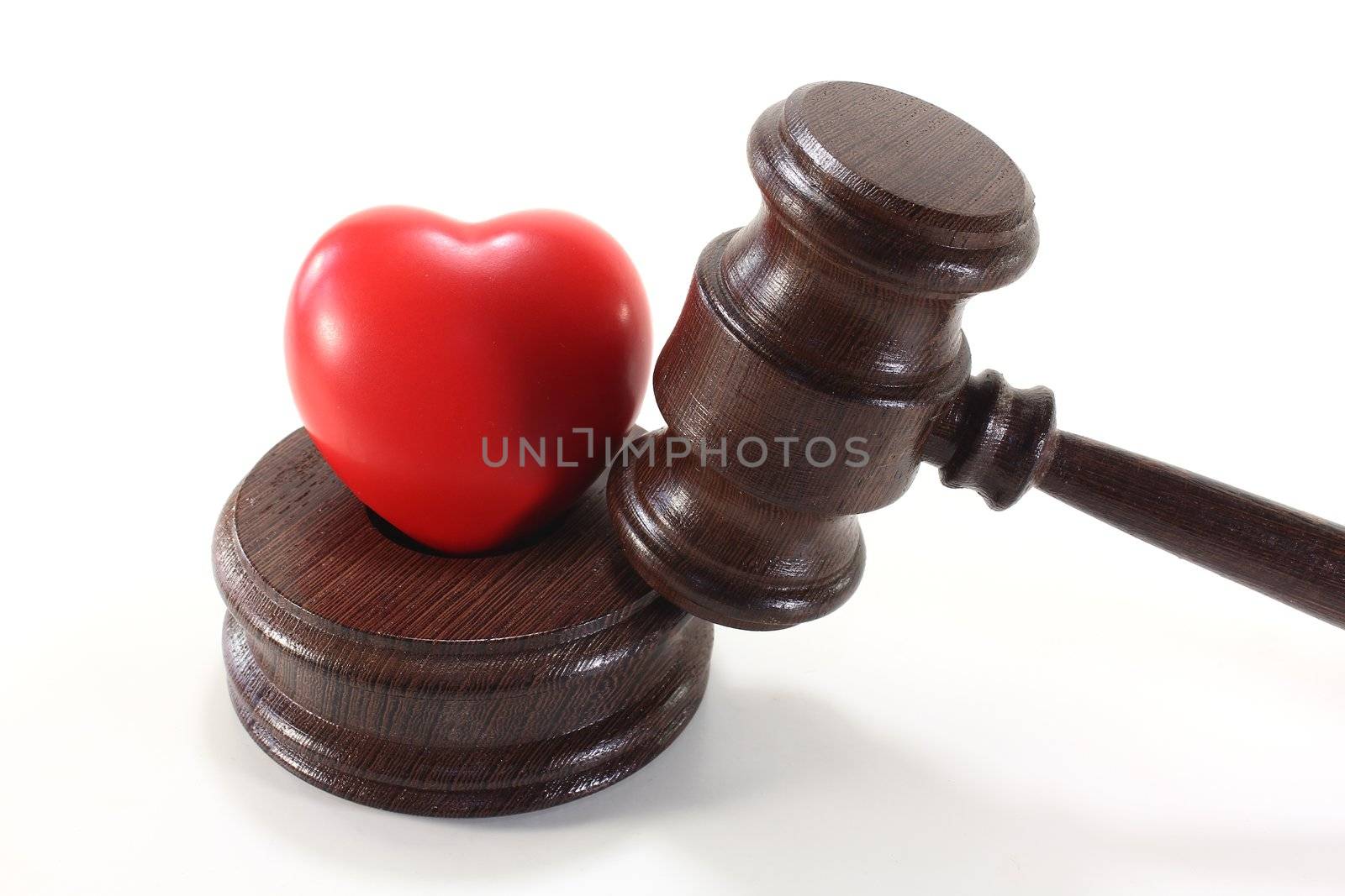 Medical law with heart and judges gavel by discovery