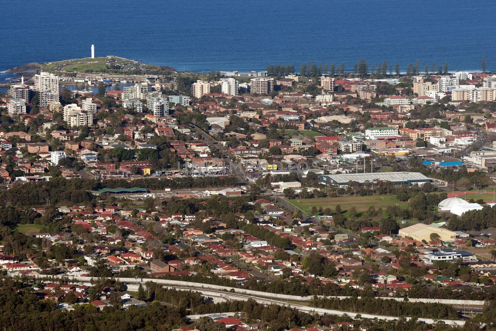 wollongong city and suburbs by clearviewstock