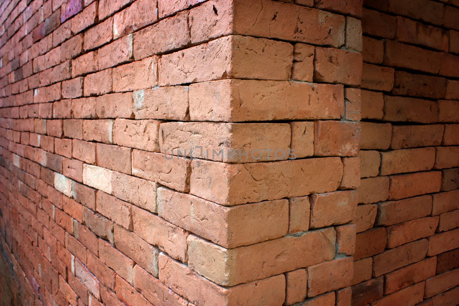 Red brick wall seamless illustration background