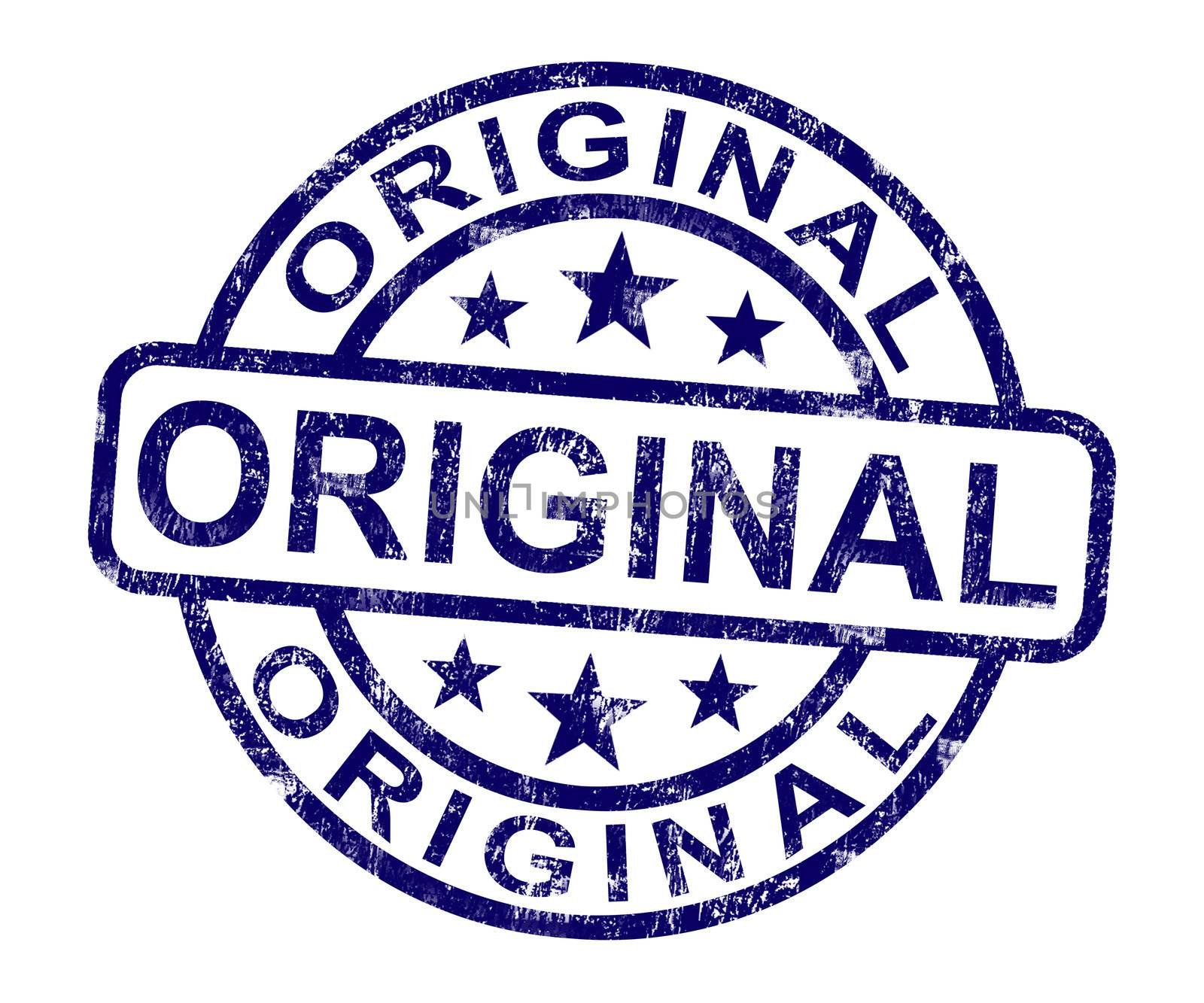 Original Stamp Showing Genuine Authentic Products