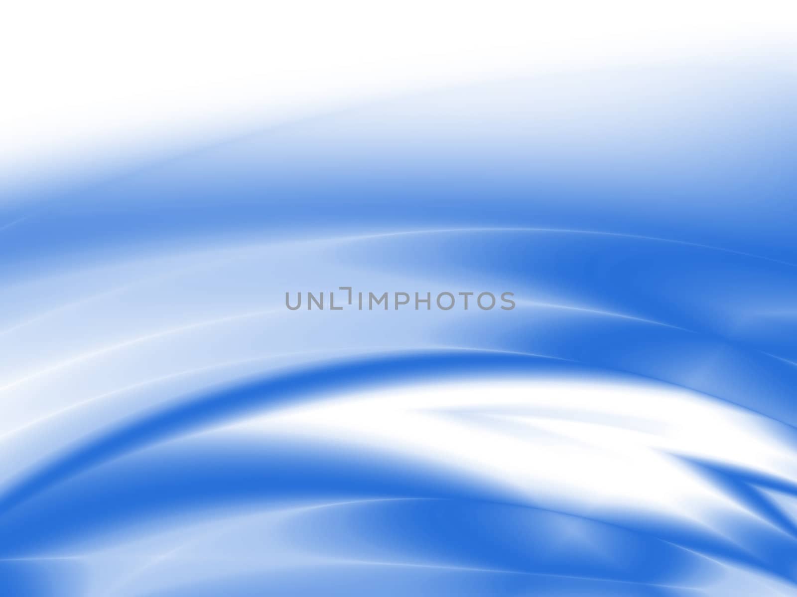abstract waves, overflowing the tints of blue color on a white background