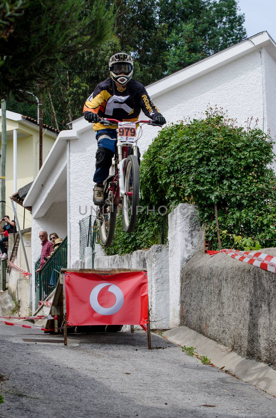 PENACOVA, PORTUGAL - MAY 27: Goncalo Marte during the Taca de Portugal Downhill Urbano Vodafone on may 27, 2012 in Penacova, Portugal.