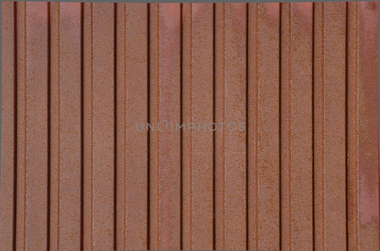 Rusted grunge corrugated metal background texture