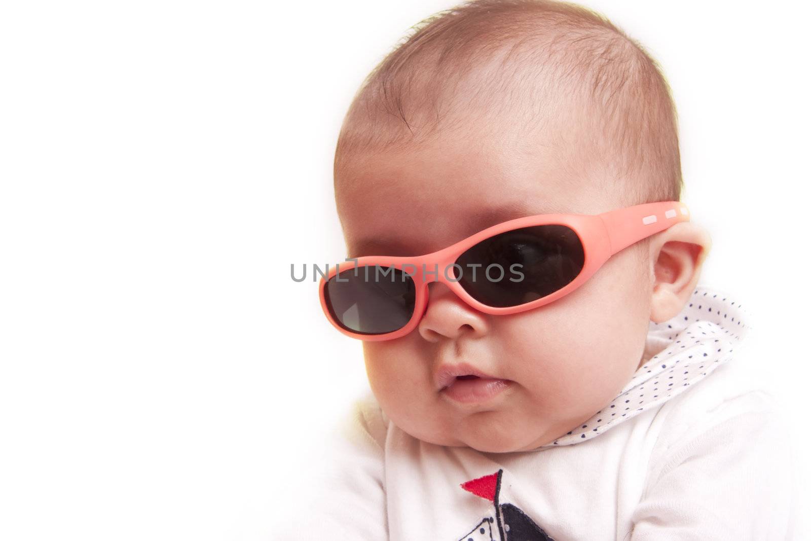 baby with sunglasses