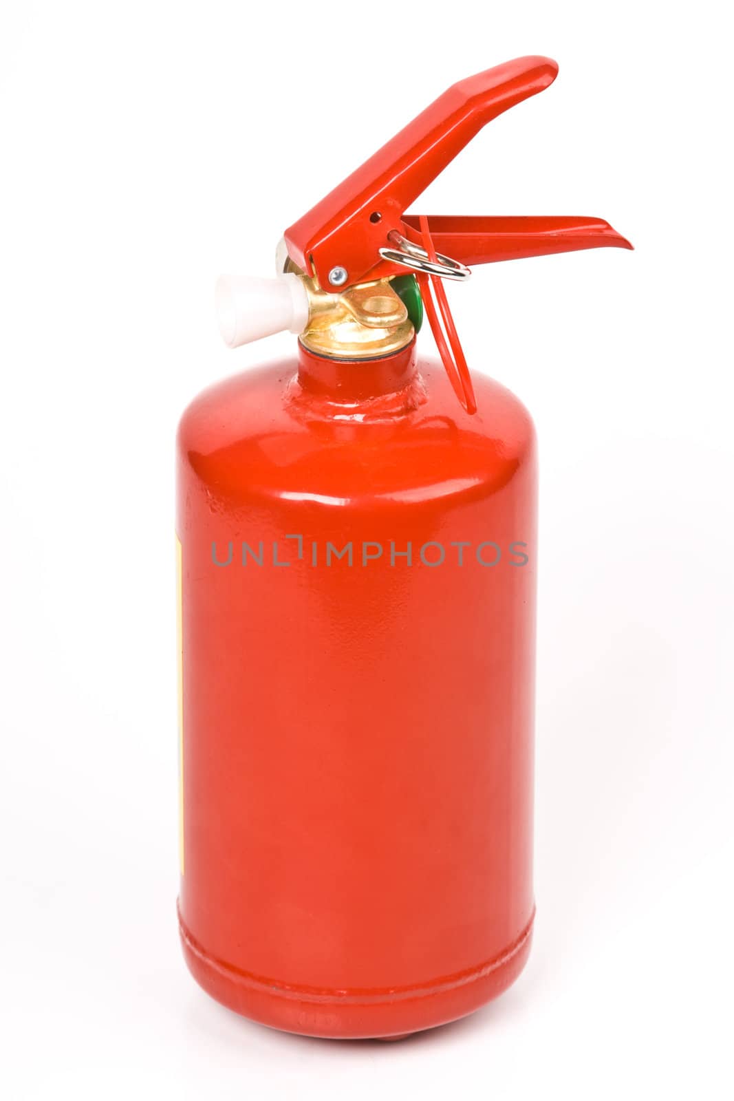 Fire extinguisher isolated on white