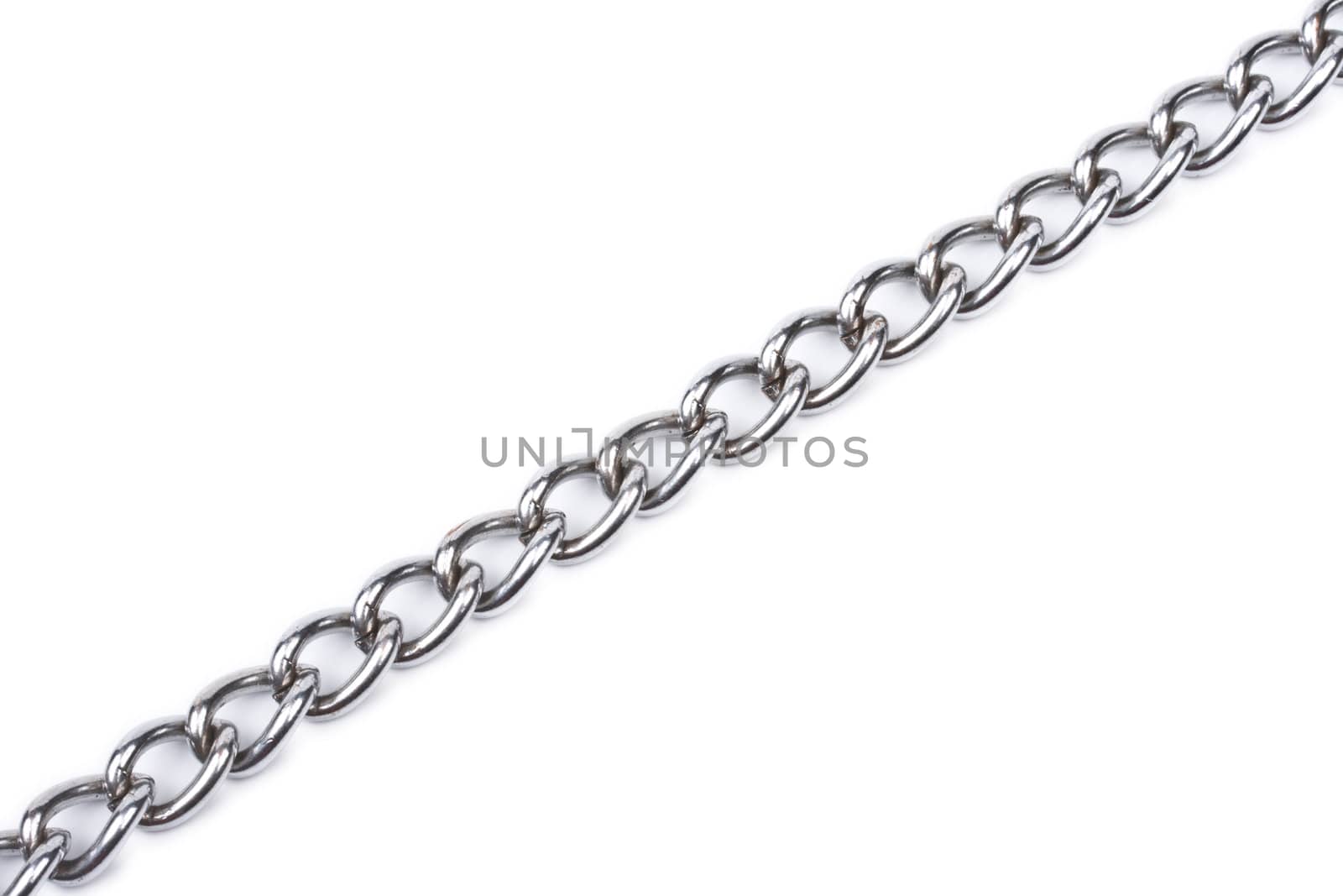 Metal chain isolated on white background