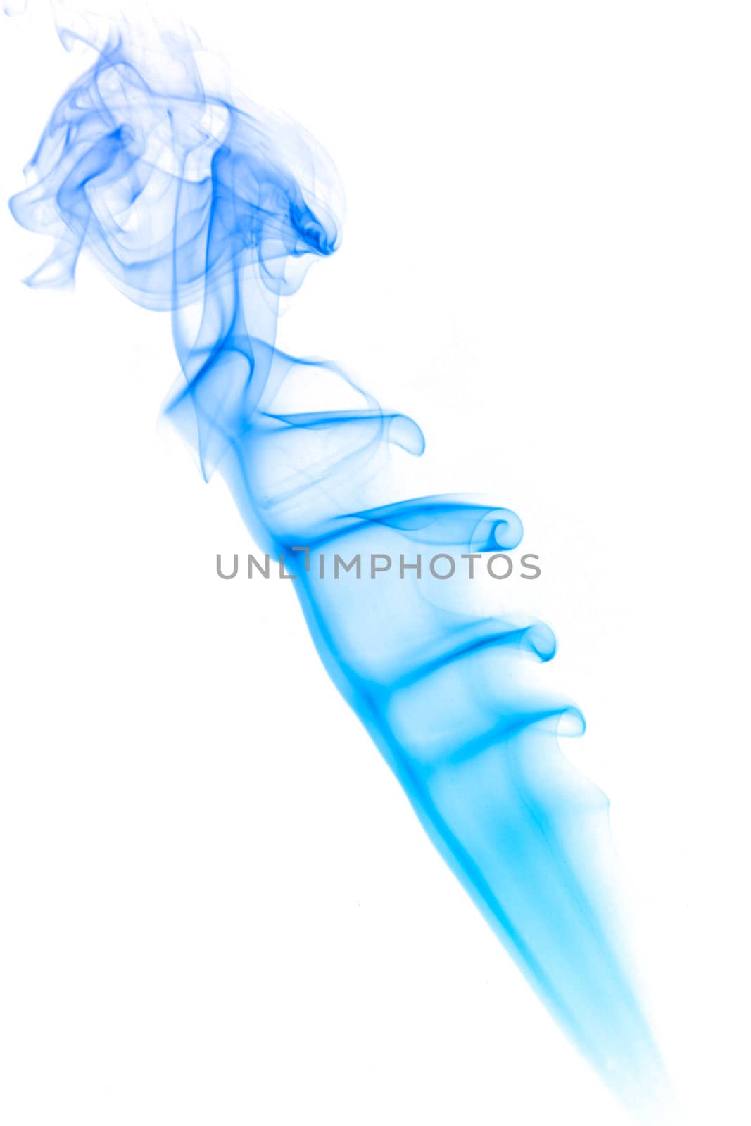 Colored smoke isolated on white  by dimol