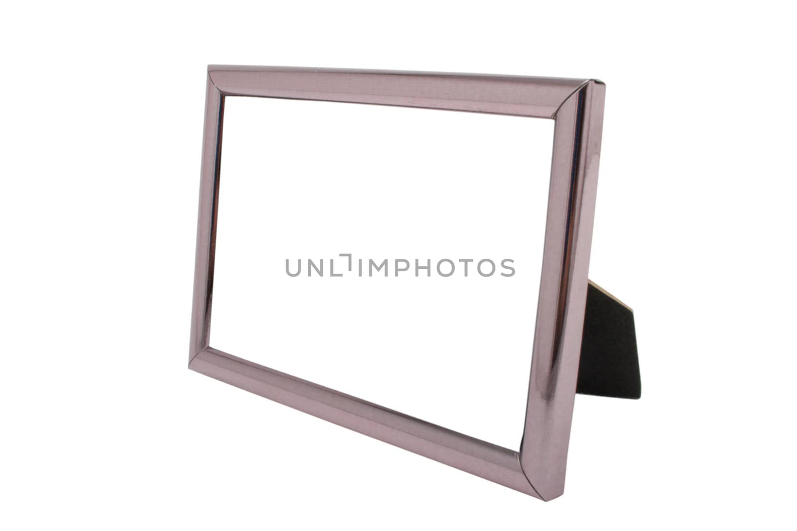 Empty metal picture frame isolated by dimol