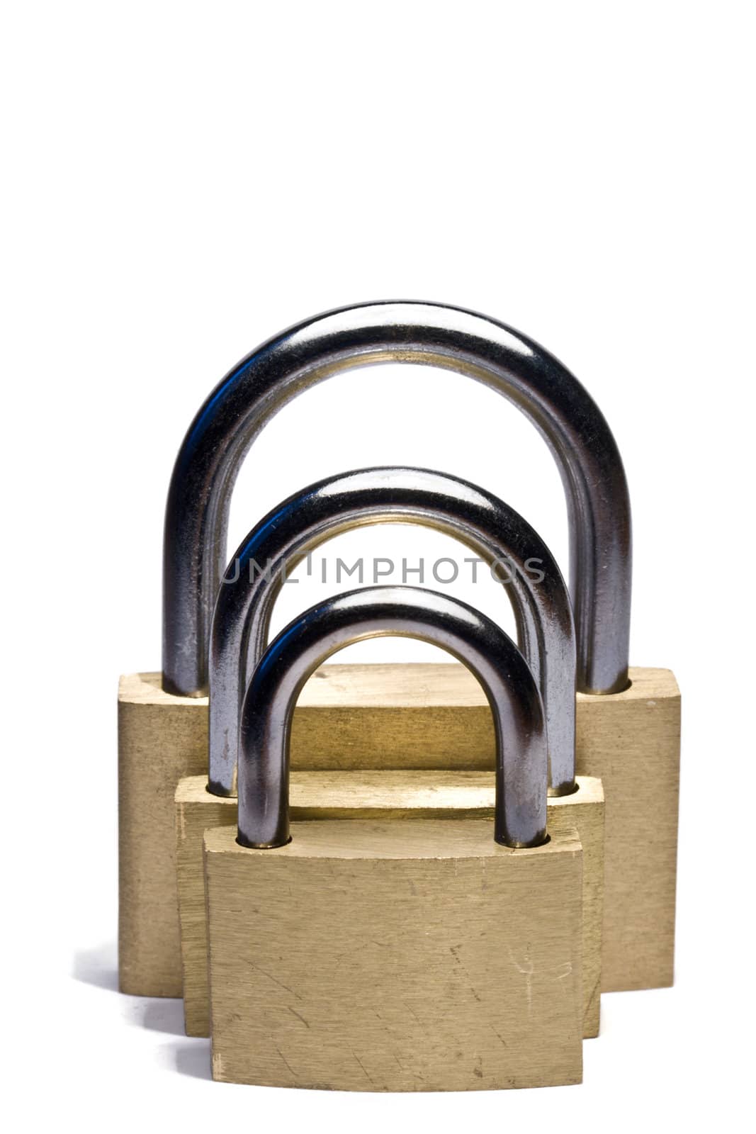 Three padlocks of different size by dimol
