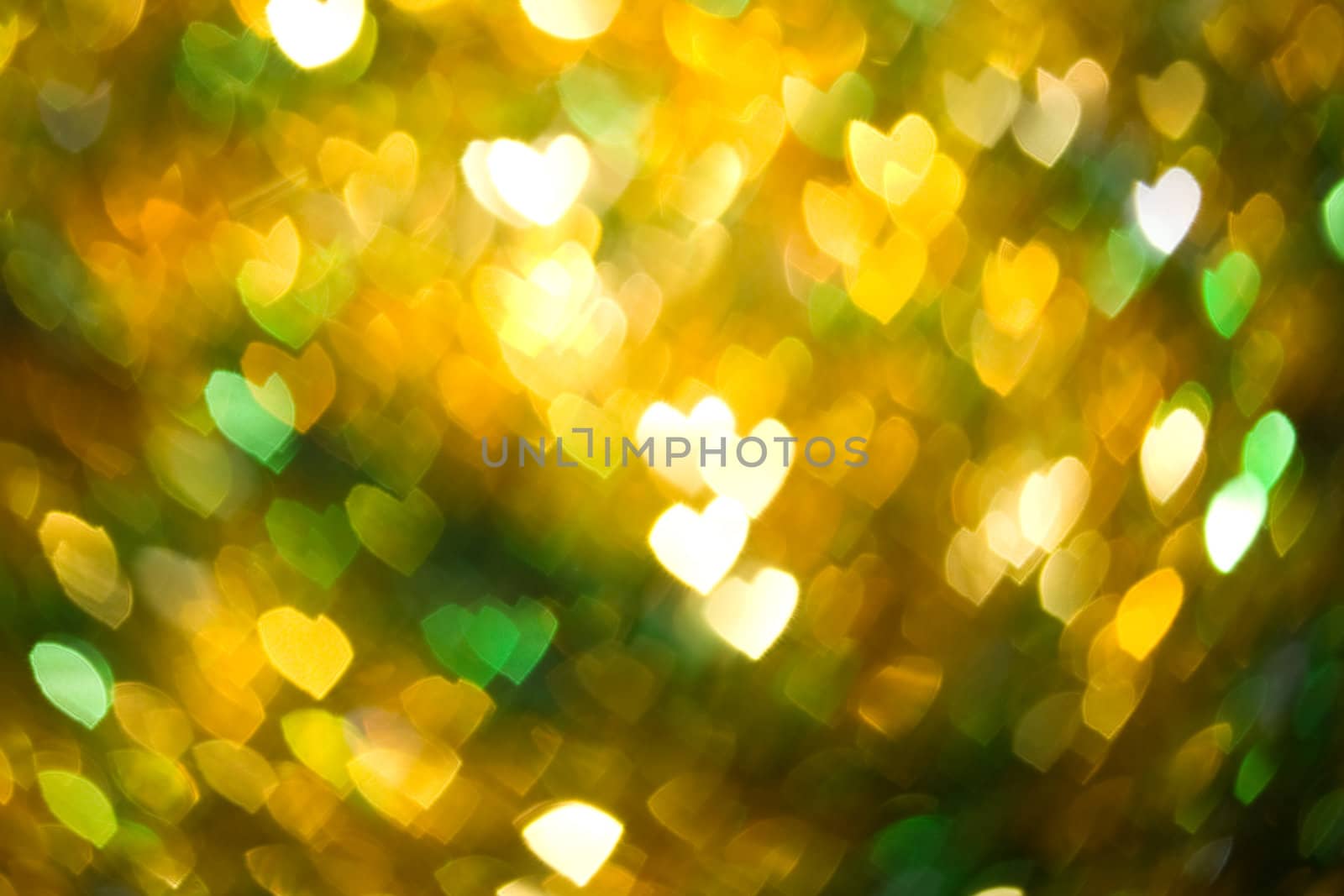 Abstract heart shaped blurry defocused pattern  by dimol