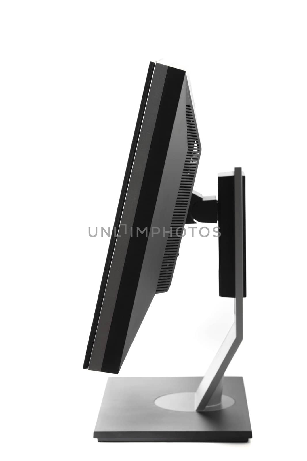 Computer monitor isolated on white background