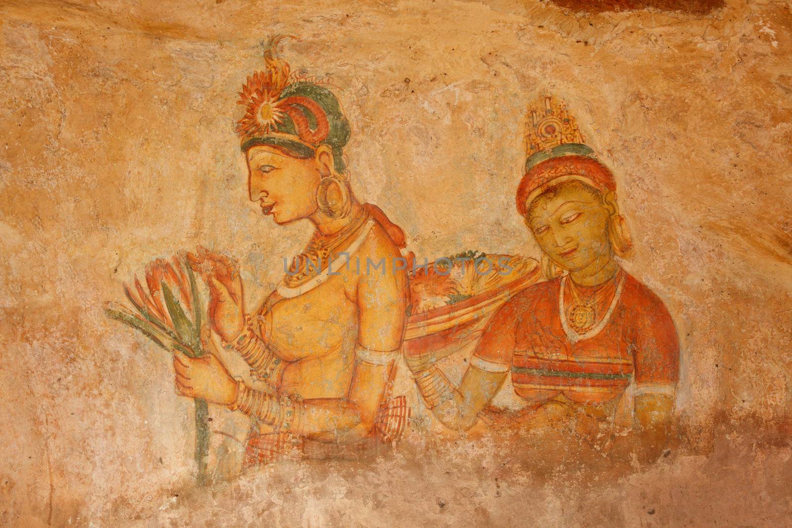 Sigiriya frescoes by dimol