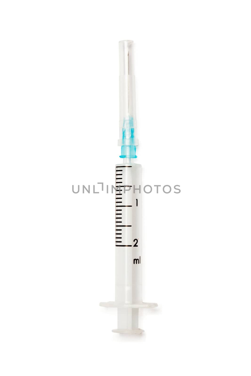 Syringe isolated on white background