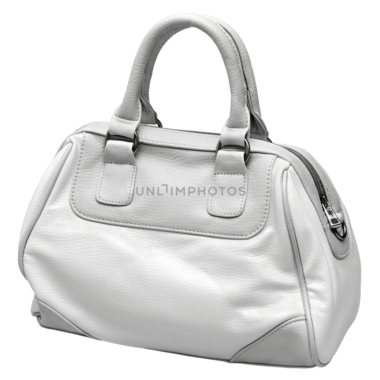 gray and white female bag  by Plus69