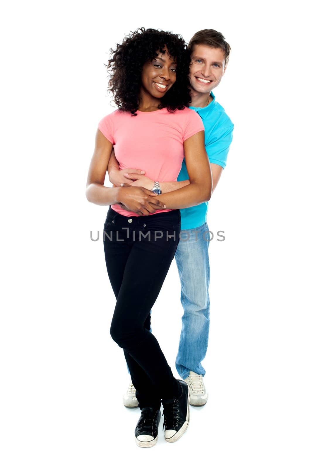 Full length portrait of love couple by stockyimages