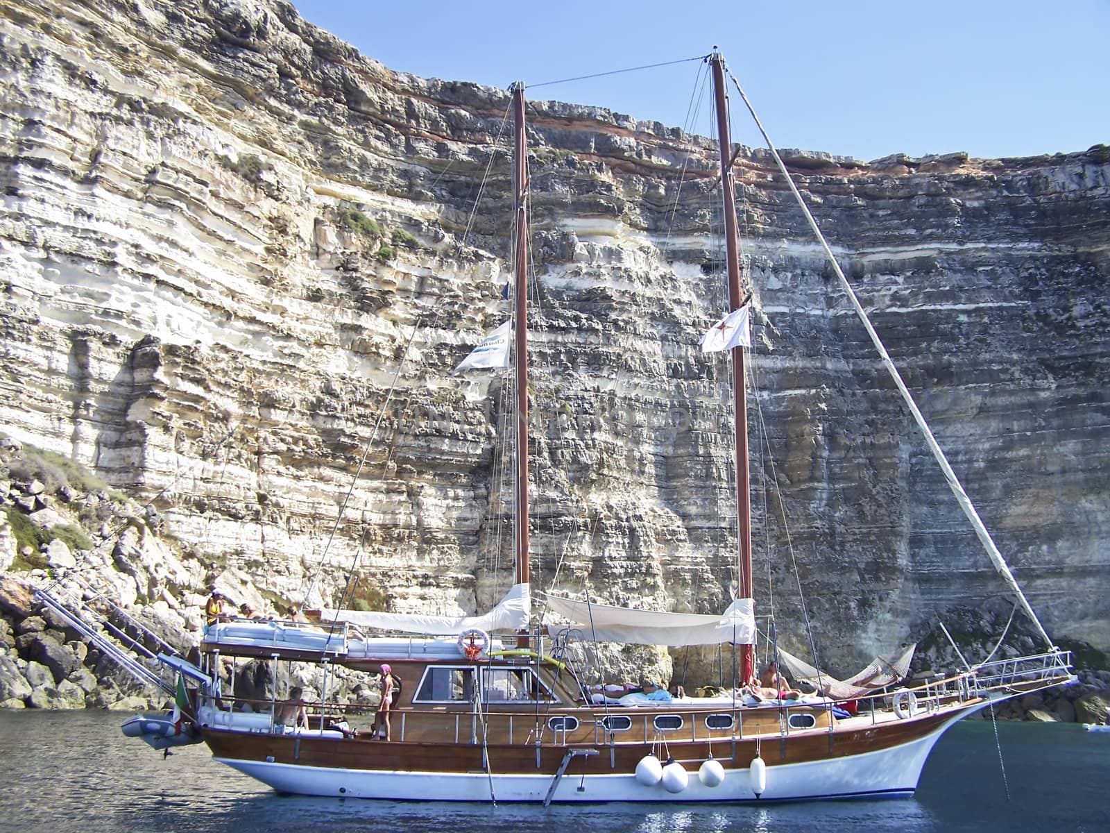 sailing near lampedusa- Sicily