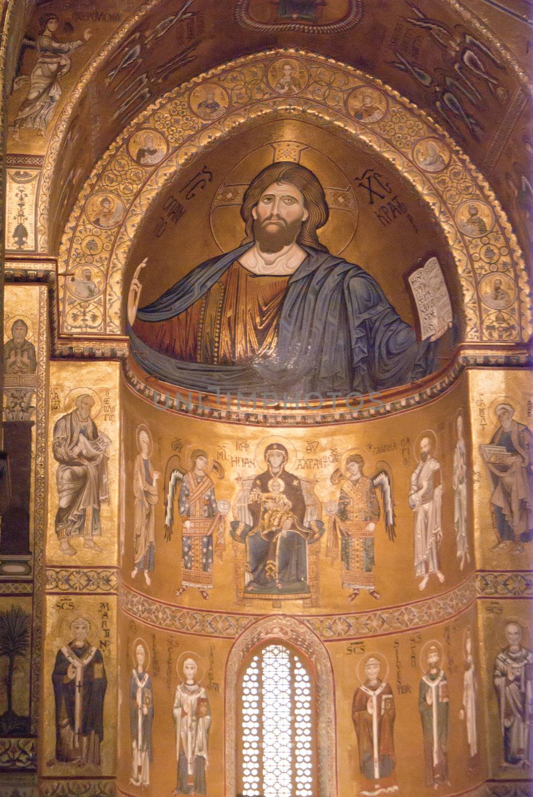 Cathedral of Monreale. Golden Mosaics. Sicily by gandolfocannatella