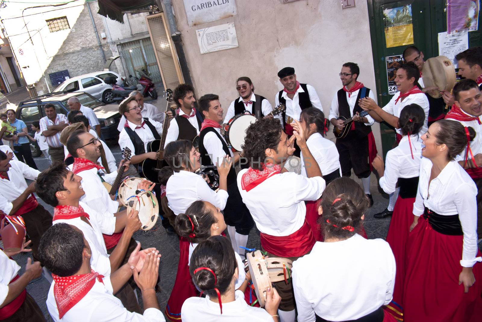 Sicilian folk group from Polizzi Generosa by gandolfocannatella
