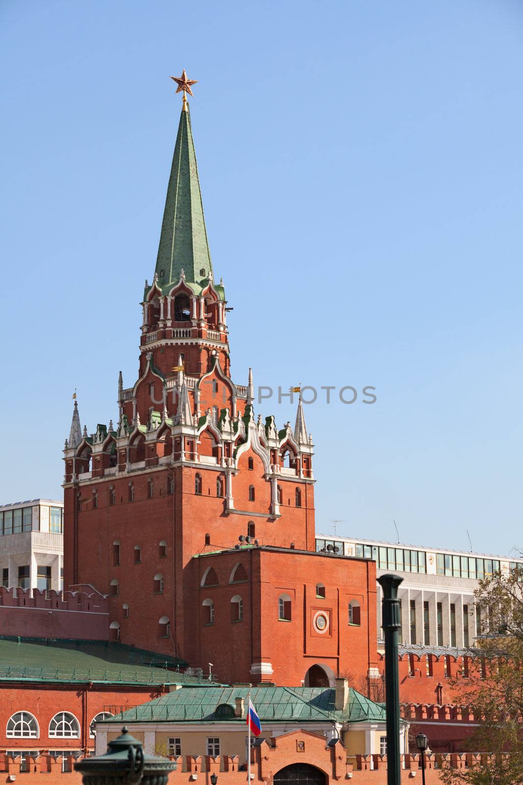 Troitskaya tower. Russia, Moscow, Kremlin. by pzaxe