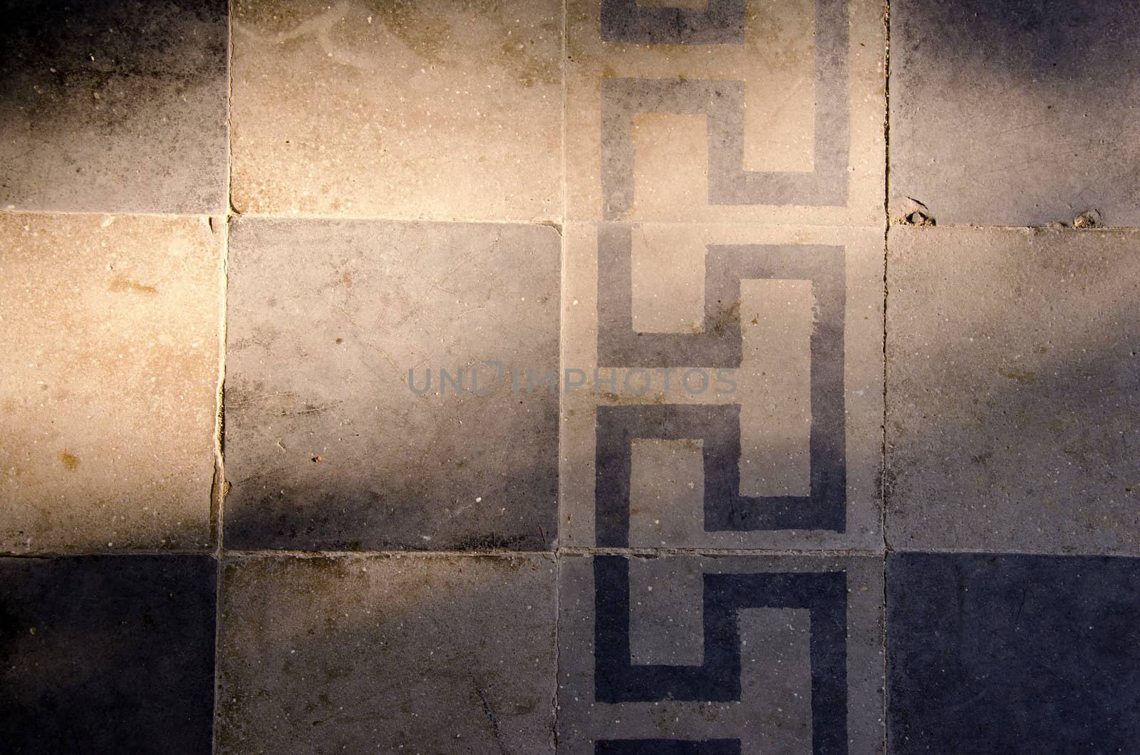 Square tiled pavement. Background. by sauletas