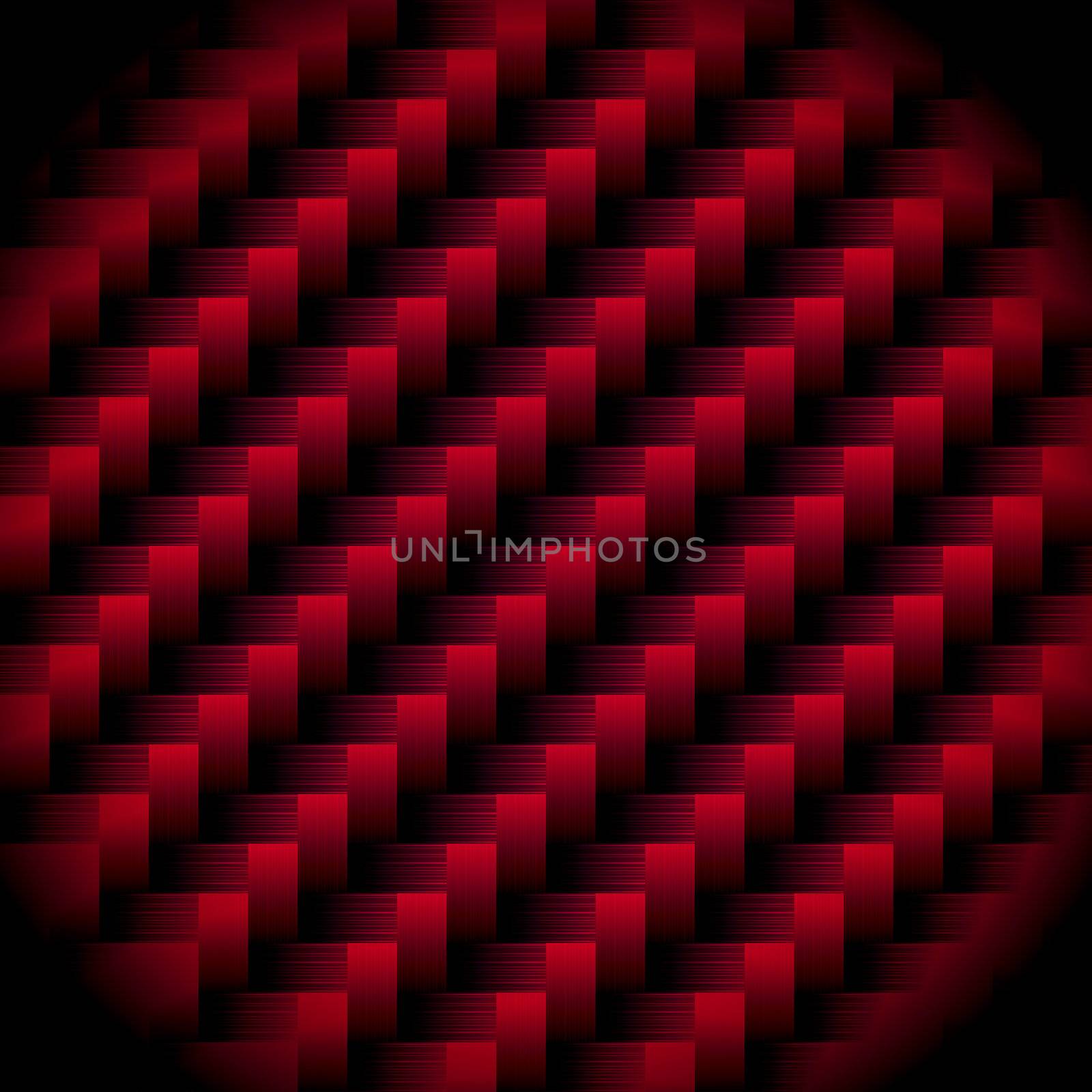 Red abstract background with carbon weave