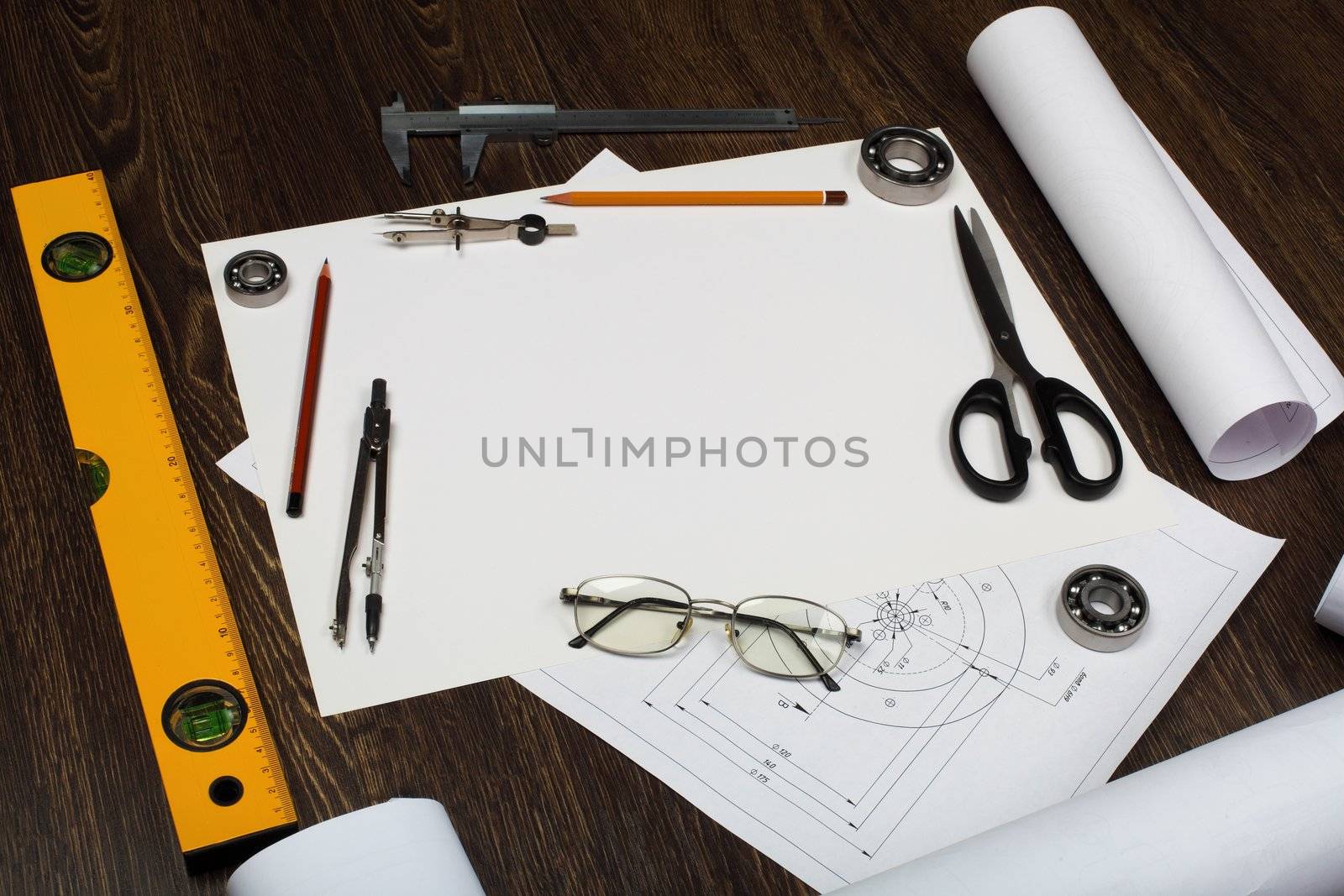 Tools and papers with sketches by sergey_nivens