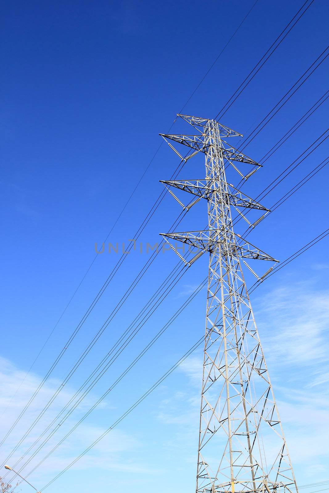 electric high voltage power post