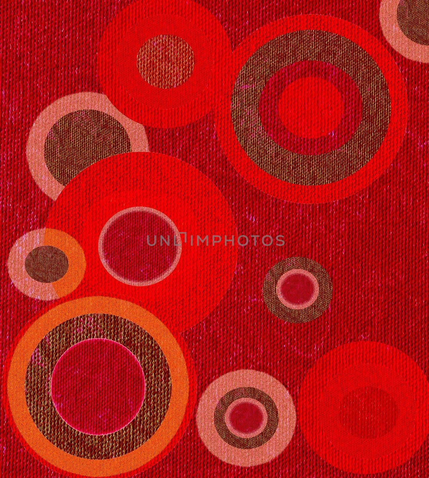 Seamless circle shape retro design