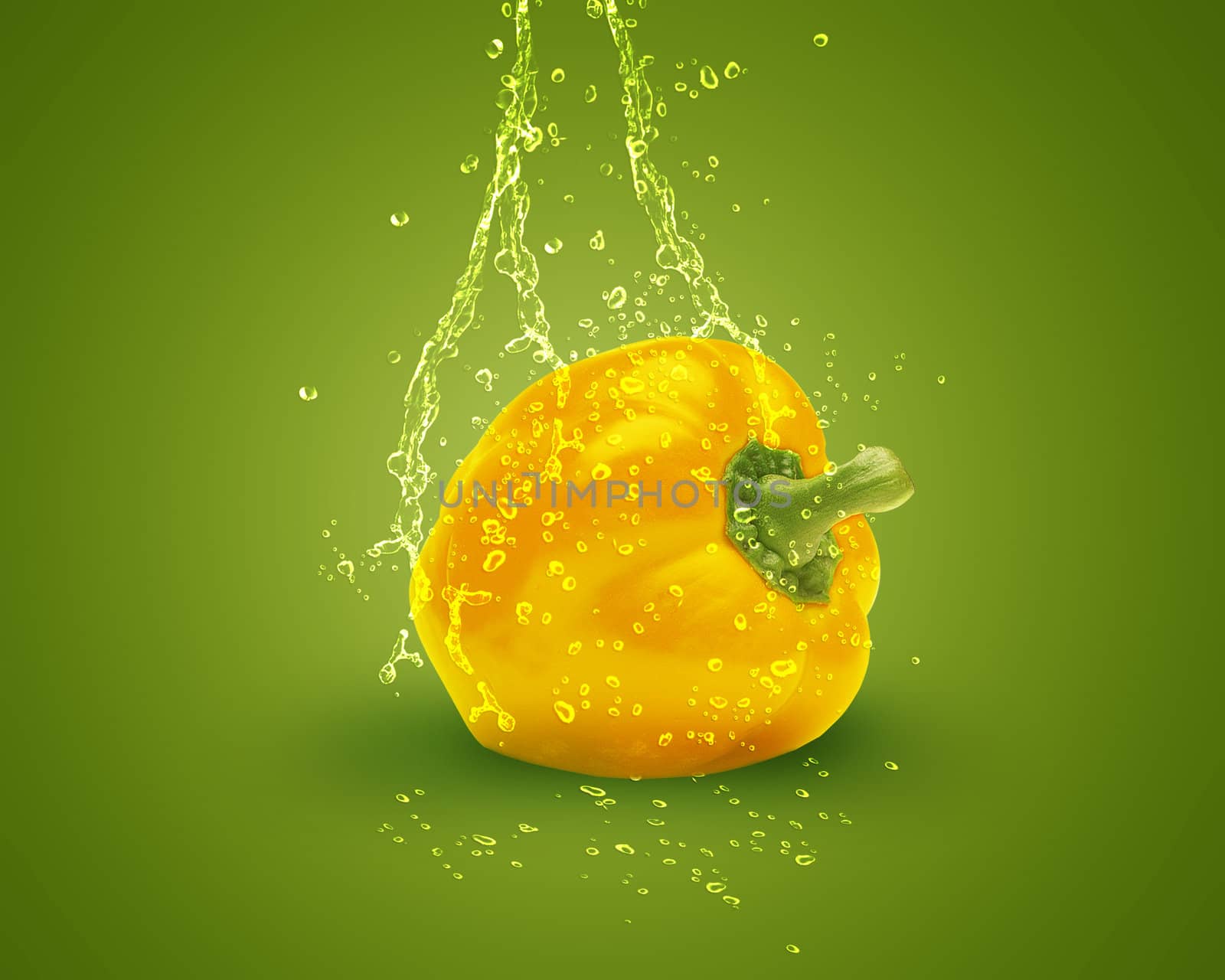 Fresh yellow bell pepper by designsstock