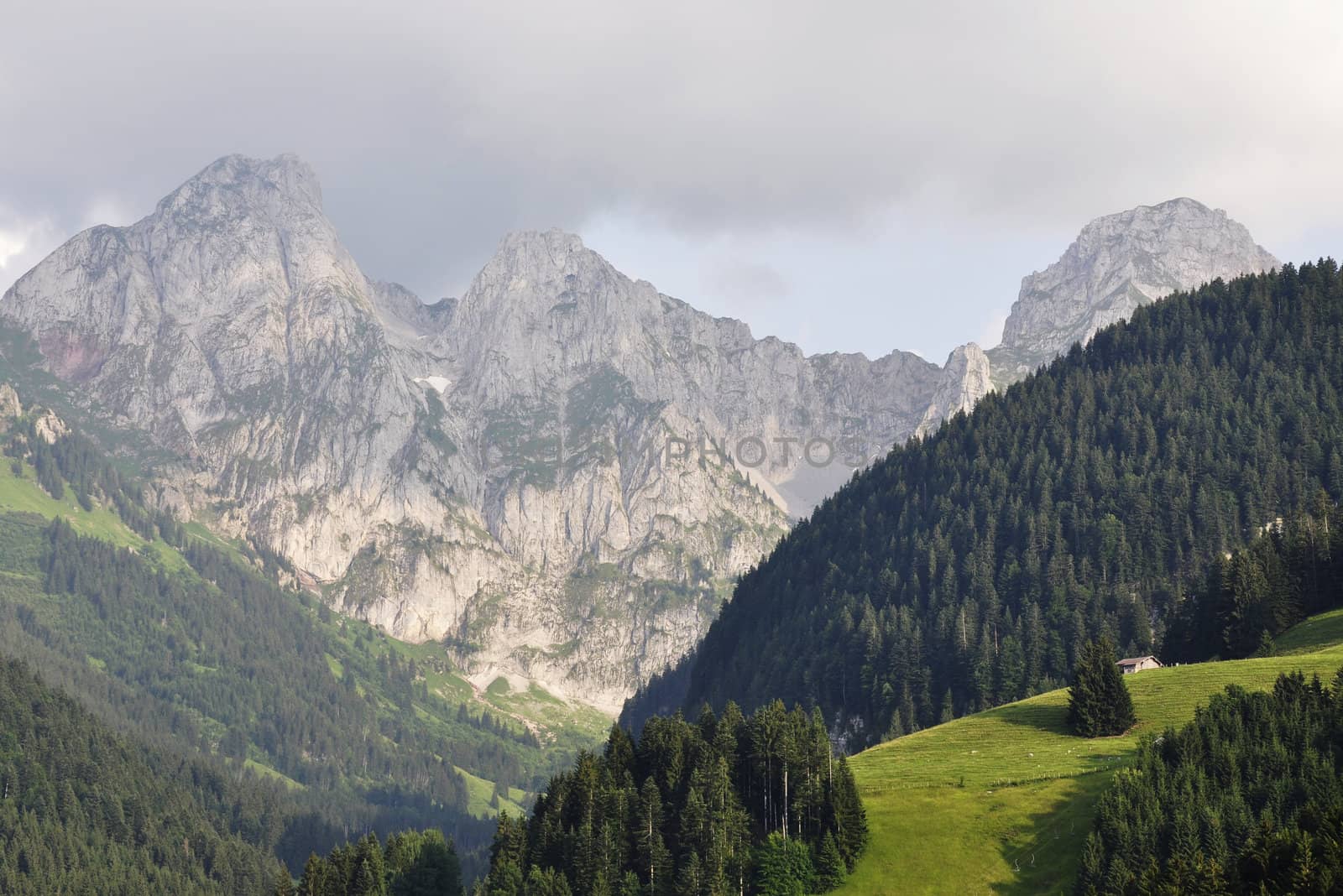 A beautiful Swiss landscape