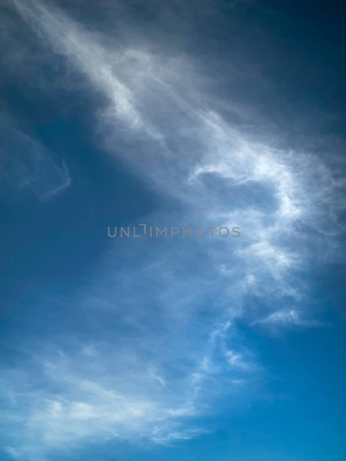 Abstract of White cloud and blue sky