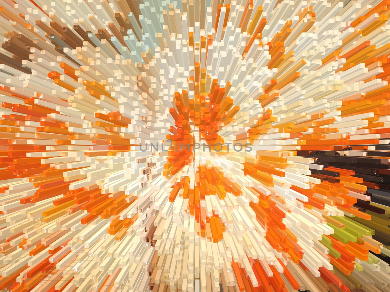 orange and white explosion by alexmak