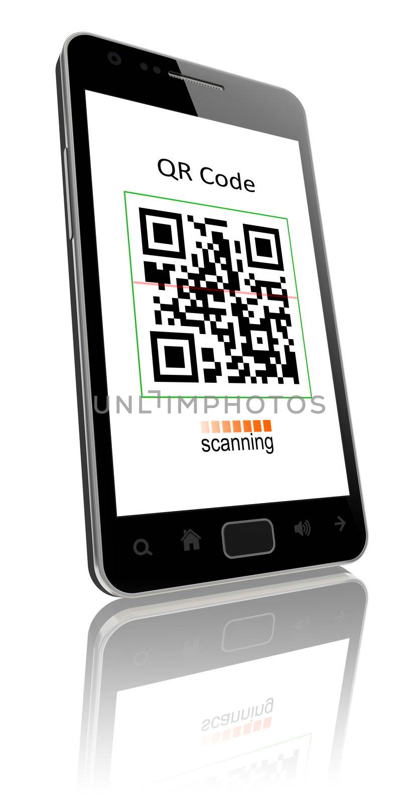 Qr code on smart phone by manaemedia
