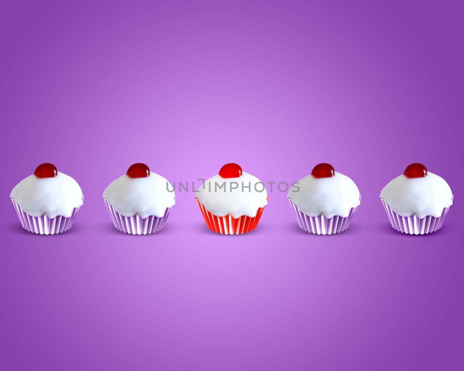 special attractive red muffin cake by designsstock