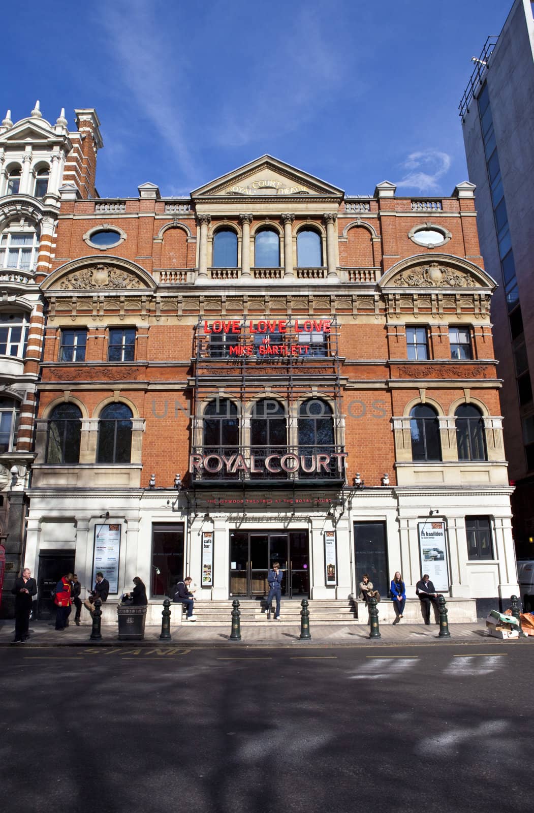 The Royal Court Theatre located in Sloane Square, London.