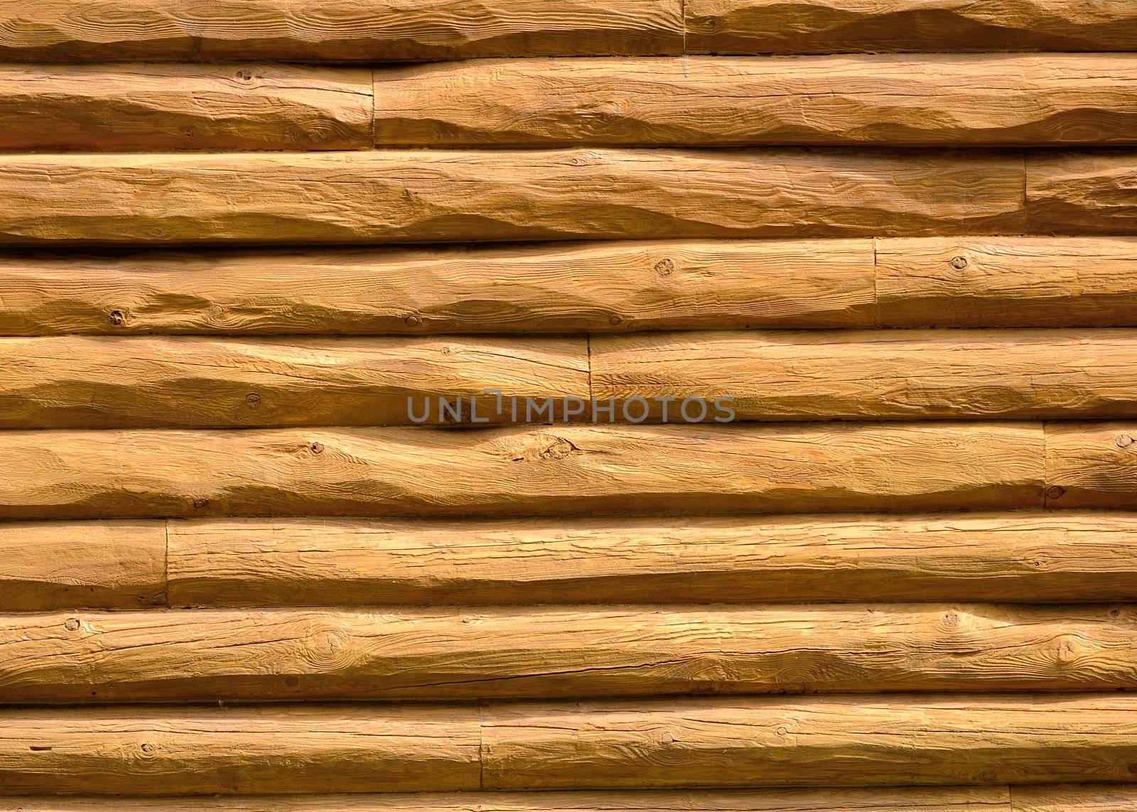 Log Cabin Wall by brm1949
