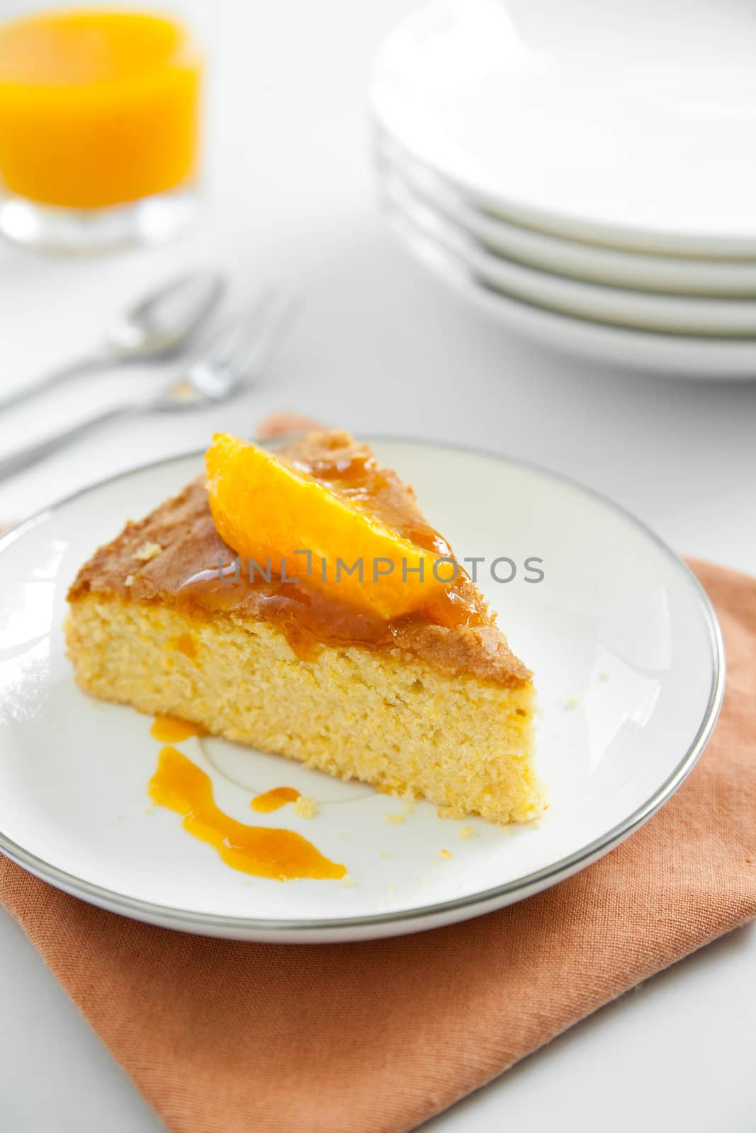 Components of the Orange Cake.