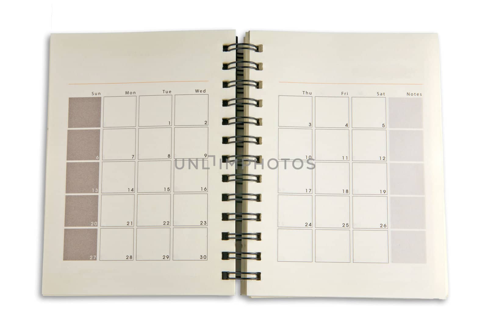 Notebook schedules For businessman