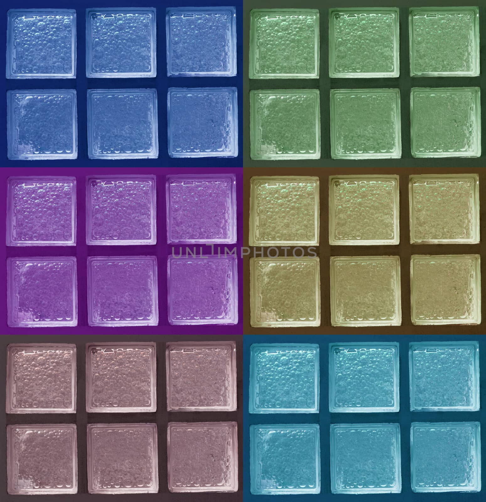 Decorative Glass Blocks color