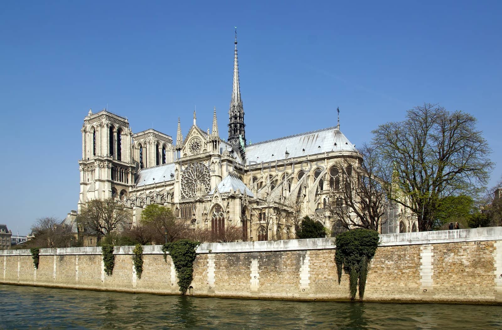 Notre-Dame de Paris and the Seine Paris France