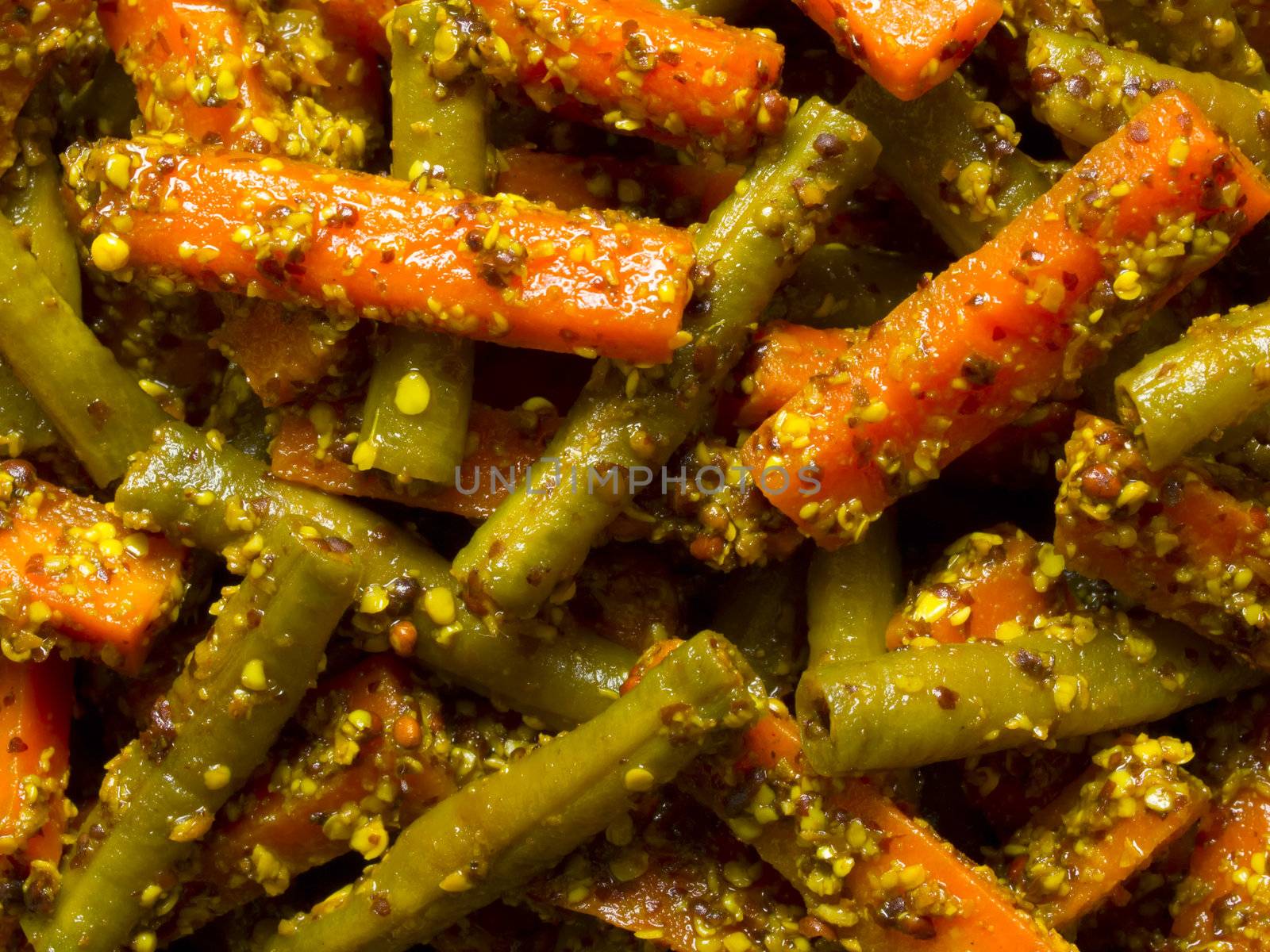 indian carrot and bean pickle by zkruger