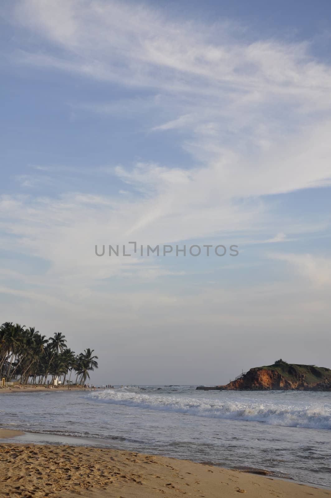 A beautiful day at Mirissa Beach, Sri Lanka
