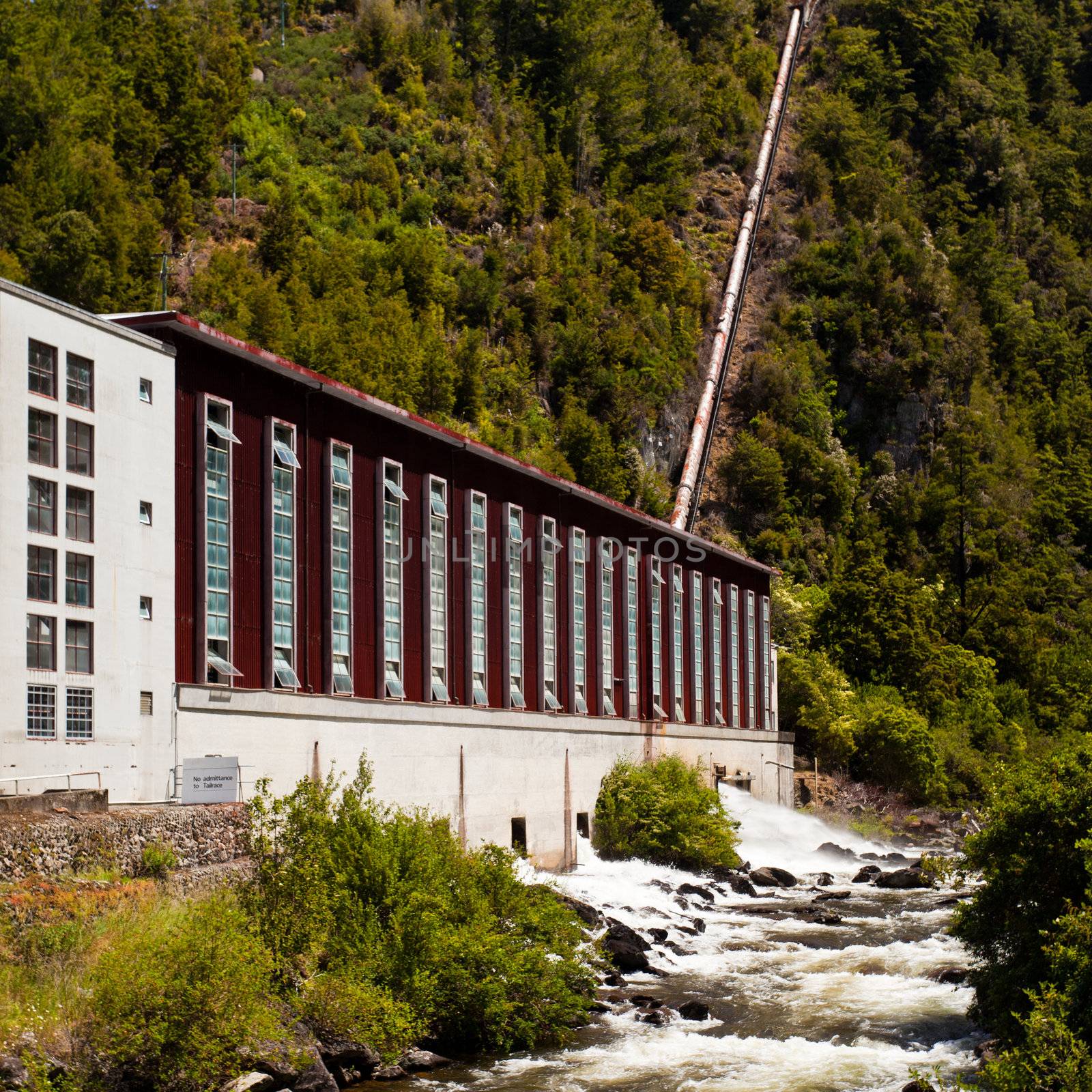 Generator house of hydro-electric power plant by PiLens